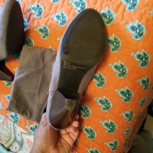 Charlotte Russe Grey Ankle Booties - Picture 3 of 6